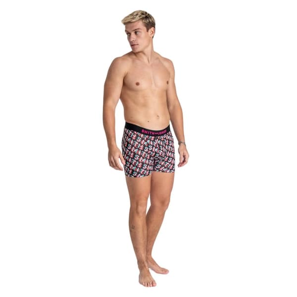 Smith & Jones Mens Taden Assorted Designs Boxer Shorts (Pack of 7)