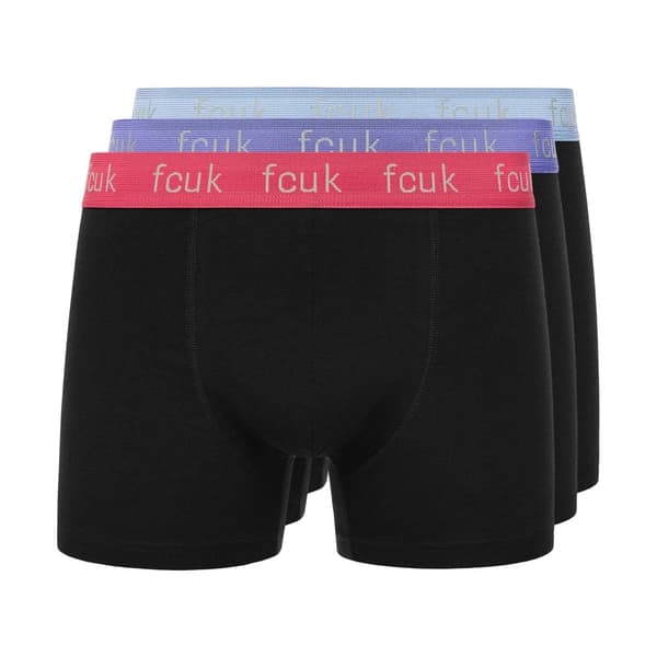 French Connection Mens FCUK2 Boxer Shorts (Pack of 3)