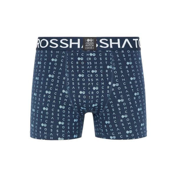 Crosshatch Gridline boksershorts til mænd (pakke med 3)