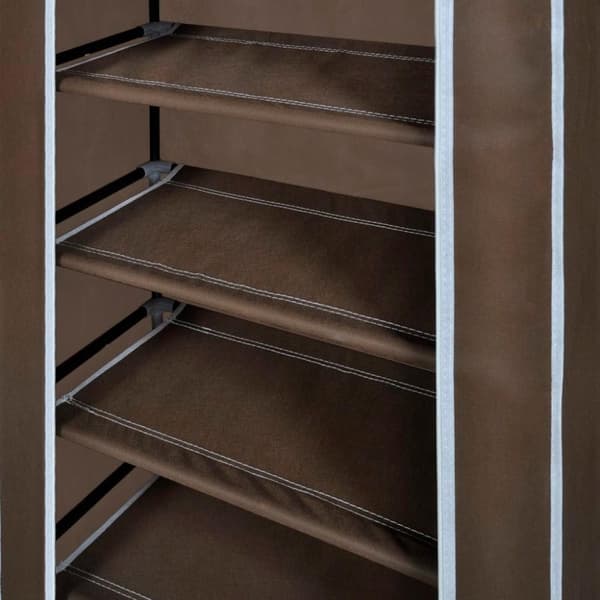 vidaXL Sko brun belægning 58x28x106 cm