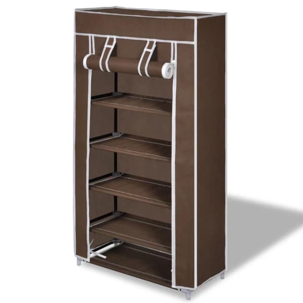 vidaXL Sko brun belægning 58x28x106 cm