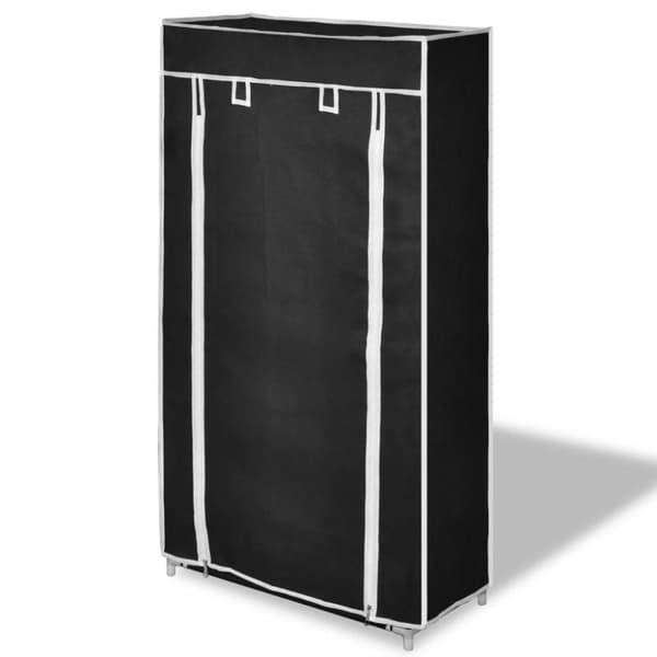 vidaXL Sko sorte belægning 58x28x106 cm