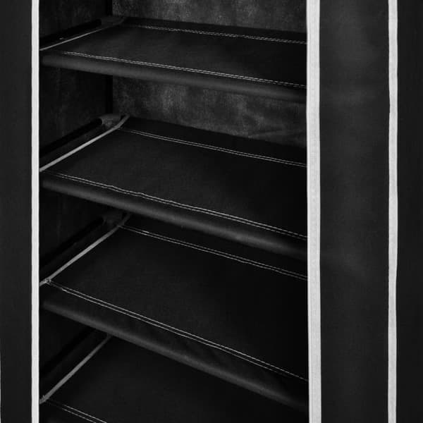 vidaXL Sko sorte belægning 58x28x106 cm