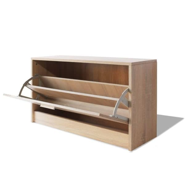 vidaXL Kenkien säilytyskaappi tammi 80x24x45 cm