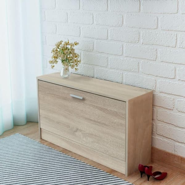 vidaXL Kenkien säilytyskaappi tammi 80x24x45 cm