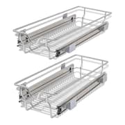 vidaXL Uttrekkbare kurvskuffer 2 stk 300 mm