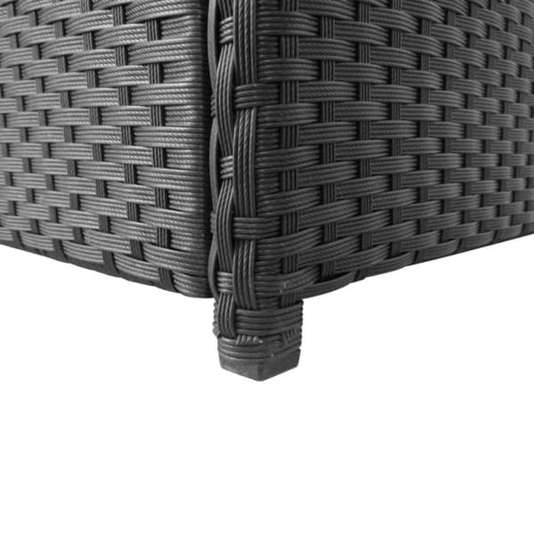 vidaXL udendørs opbevaringkasse sort 120x50x60 cm polyrattan