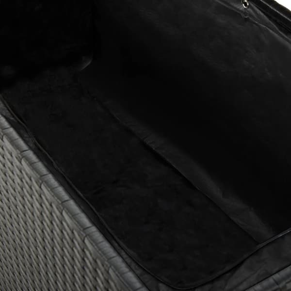 vidaXL udendørs opbevaringkasse sort 120x50x60 cm polyrattan