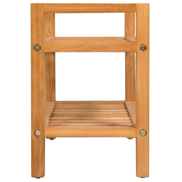 vidaXL Kenkäteline 2:lla hyllyllä 50x27x40 cm täystammi