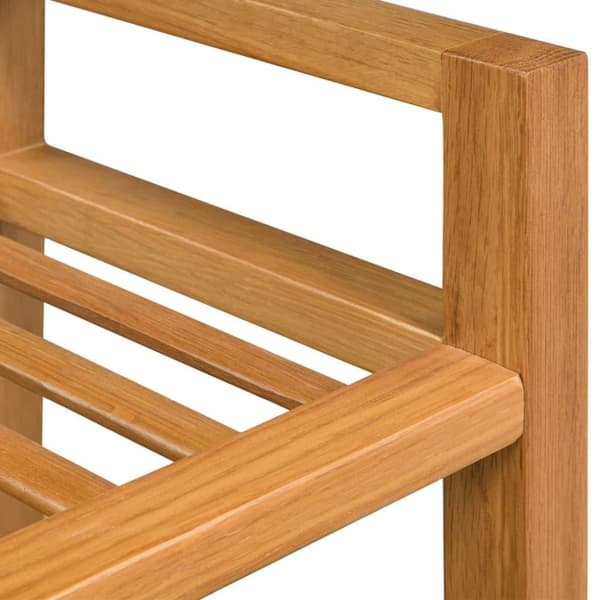 vidaXL Kenkäteline 2:lla hyllyllä 50x27x40 cm täystammi