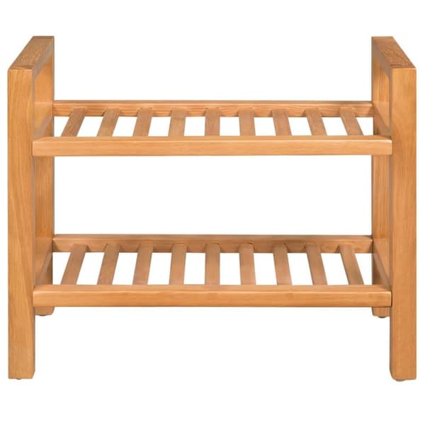 vidaXL Kenkäteline 2:lla hyllyllä 50x27x40 cm täystammi