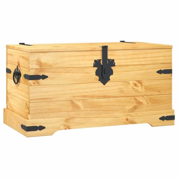 vidaXL Oppbevaringskiste meksikansk Corona-stil furu 91x49,5x47 cm