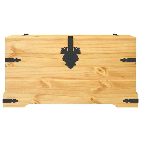 vidaXL Oppbevaringskiste meksikansk Corona-stil furu 91x49,5x47 cm
