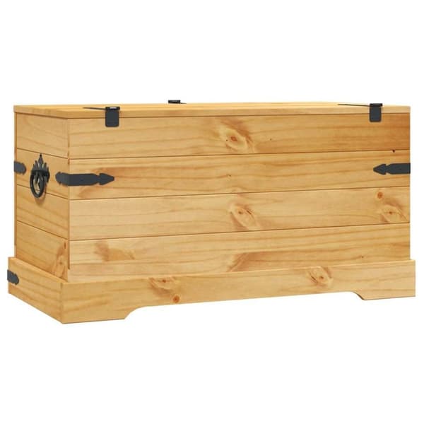 vidaXL Oppbevaringskiste meksikansk Corona-stil furu 91x49,5x47 cm