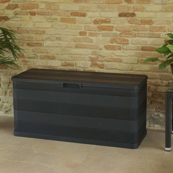 vidaXL Putekasse 117x45x56 cm svart