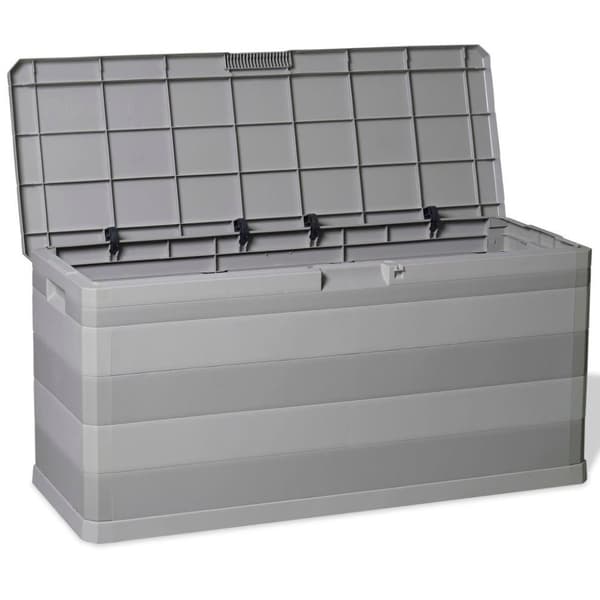 vidaXL Putekasse 117x45x56 cm grå