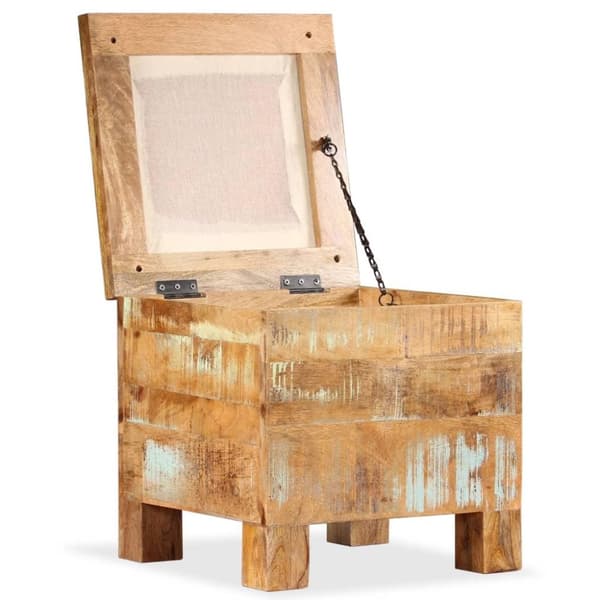 vidaXL opbevaringsbænk 40x40x45 cm massivt genbrugstræ
