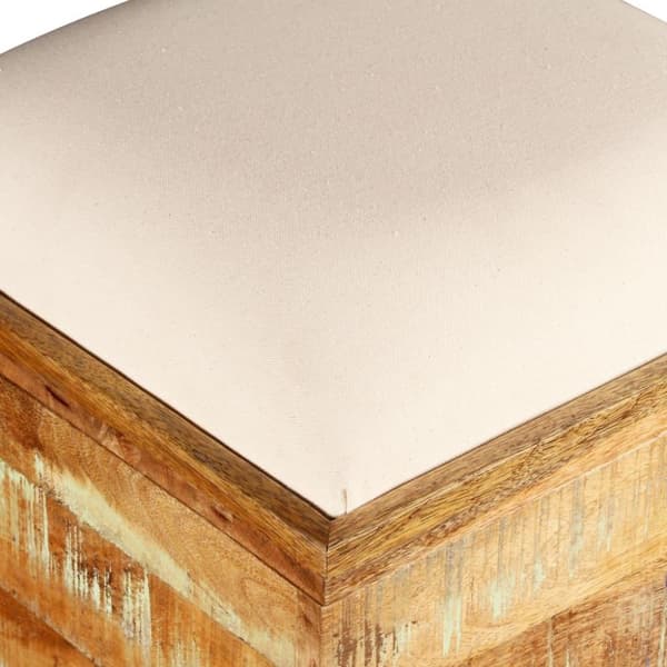 vidaXL opbevaringsbænk 40x40x45 cm massivt genbrugstræ