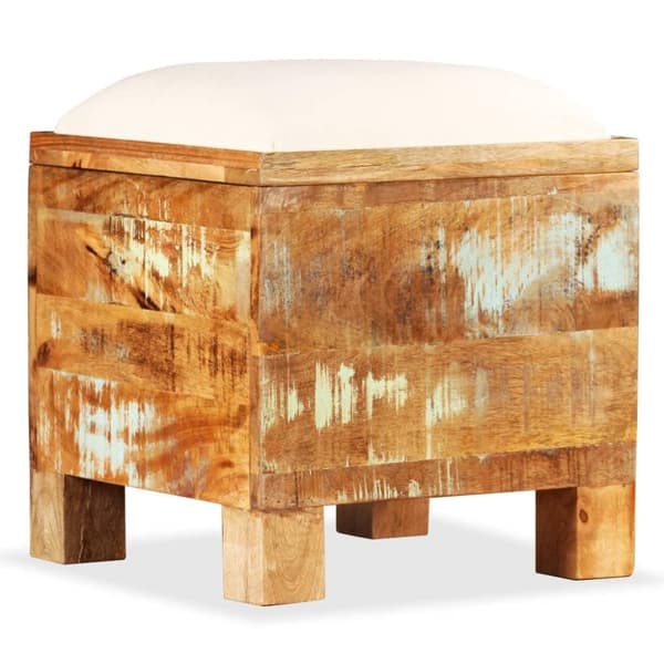 vidaXL opbevaringsbænk 40x40x45 cm massivt genbrugstræ