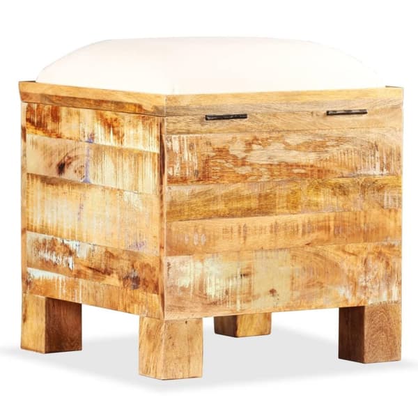 vidaXL opbevaringsbænk 40x40x45 cm massivt genbrugstræ