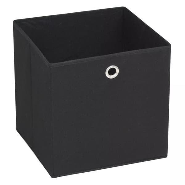 vidaXL opbevaringskasser 10 stk. ikke-vævet stof 32x32x32 cm sort