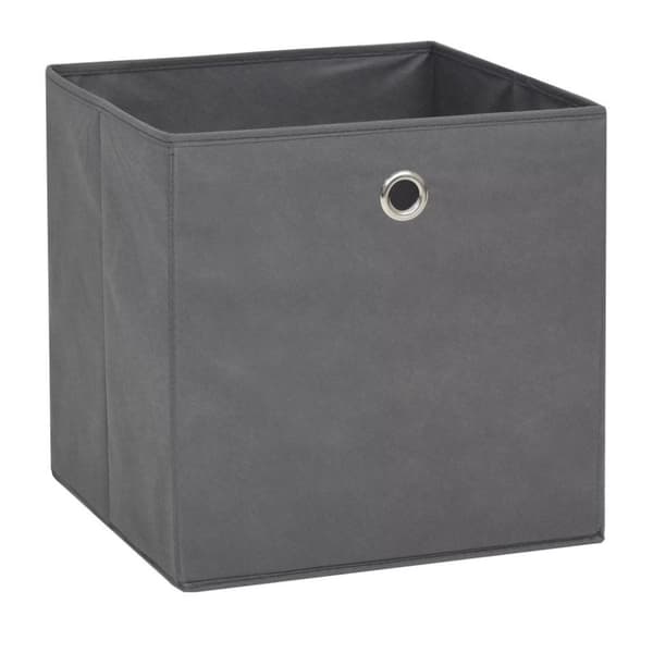 vidaXL opbevaringskasser 4 stk. 32x32x32 cm ikke-vævet stof grey