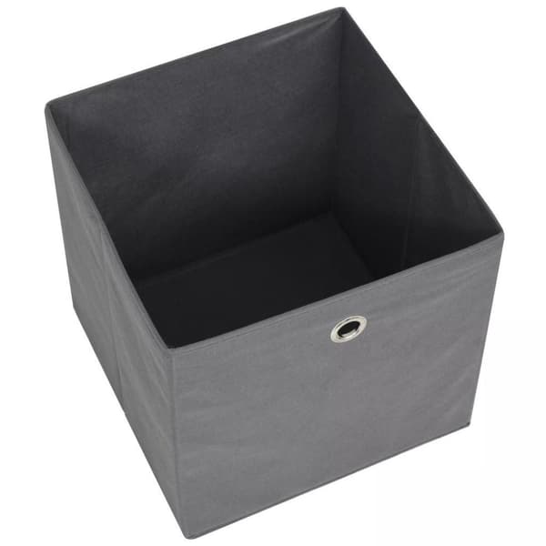 vidaXL opbevaringskasser 4 stk. 32x32x32 cm ikke-vævet stof grey