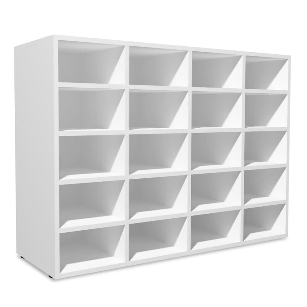 vidaXL Skohylla spånskiva 92x30x67,5 cm vit