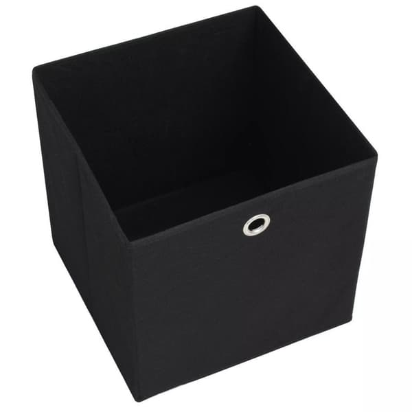 vidaXL Oppbevaringsbokser 4 stk ikke-vevet stoff 32x32x32 cm svart