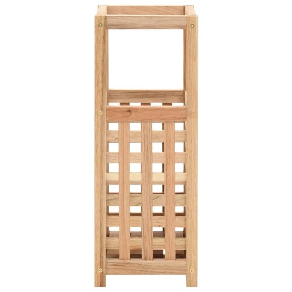 vidaXL paraplystativ massivt valnøddetræ 18 x 18 x 50 cm