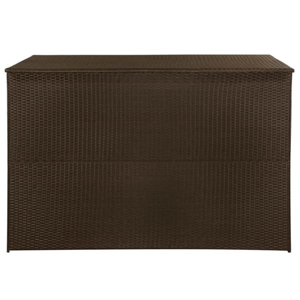 vidaXL Ulkosäilytyslaatikko ruskea 150x100x100 cm polyrottinki