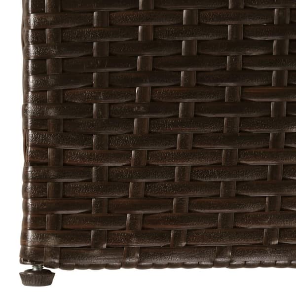 vidaXL Ulkosäilytyslaatikko ruskea 150x100x100 cm polyrottinki