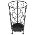 Miniatyrbilde 3 av 6: vidaXL Paraplystativ gammeldags stil metall 26x46 cm svart
