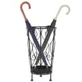 Miniatyrbilde 2 av 6: vidaXL Paraplystativ gammeldags stil metall 26x46 cm svart