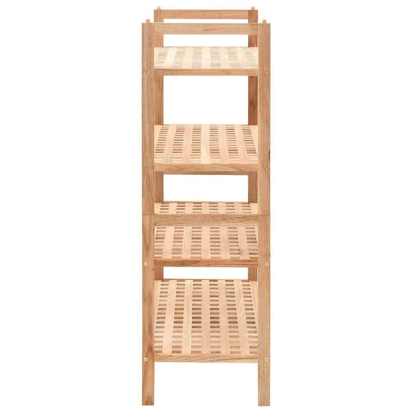 vidaXL Skohylle heltre valnøtt 69x26x81 cm