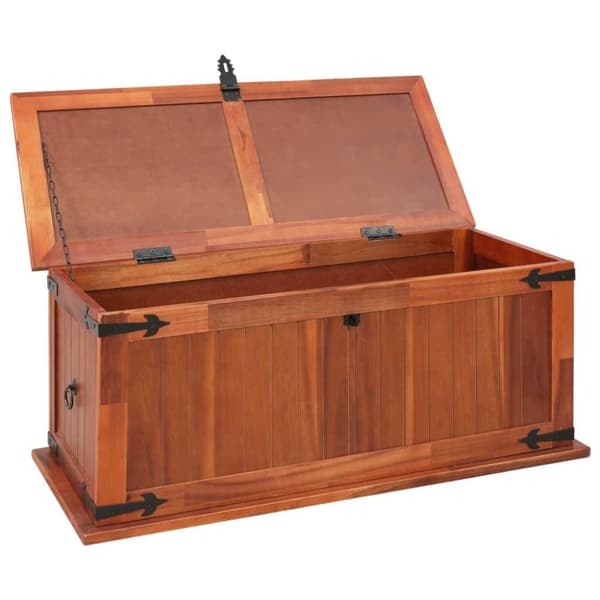 vidaXL Oppbevaringskiste 90x45x40 cm heltre akasie