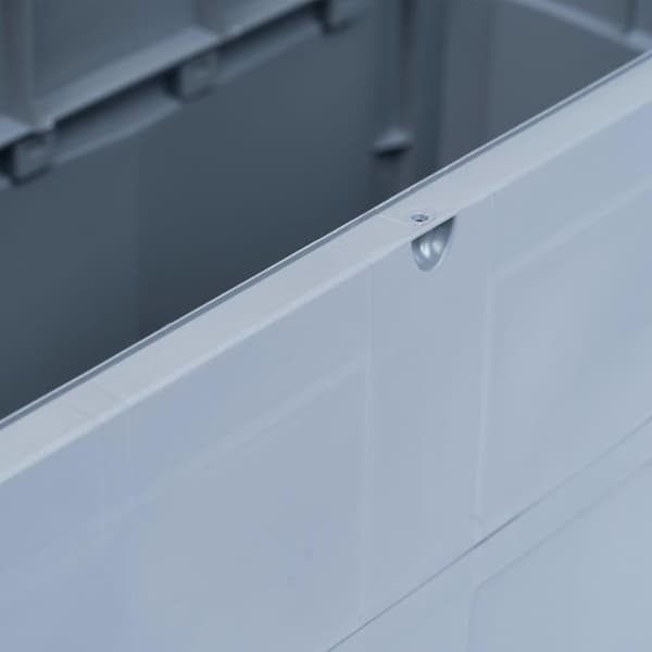 vidaXL Dynbox 320 liter grå svart