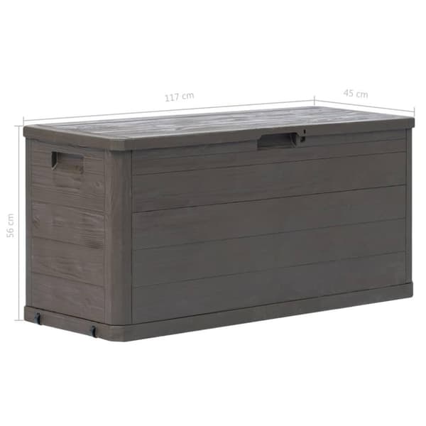 vidaXL Putekasse 280 L brun