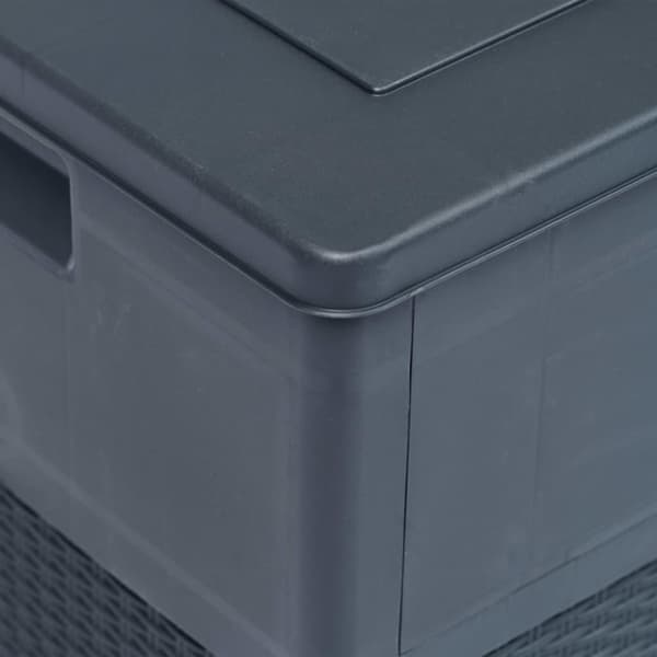 vidaXL Putekasse 320 L antrasitt