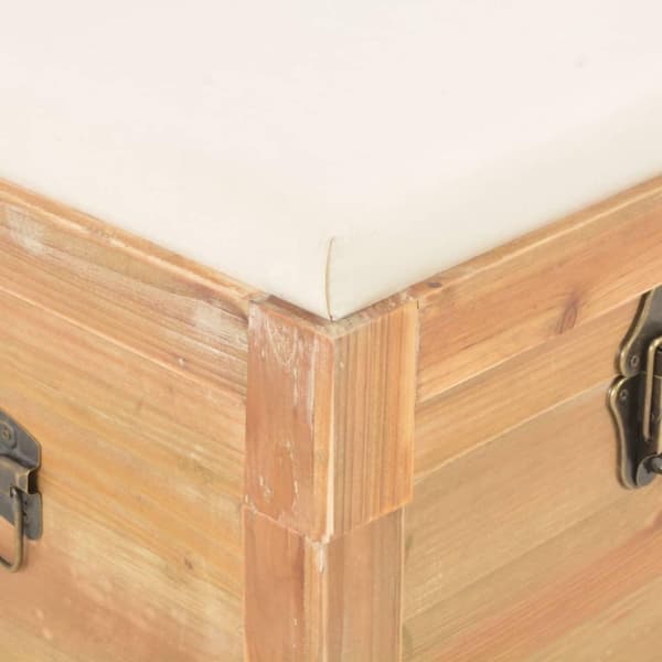 vidaXL opbevaringskiste med hynde 80 x 40 x 40 cm MDF
