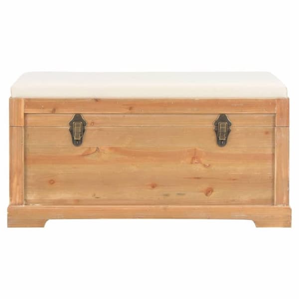 vidaXL opbevaringskiste med hynde 80 x 40 x 40 cm MDF