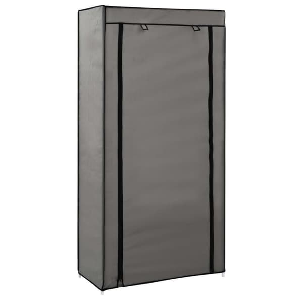 vidaXL skoskab med overtræk 58 x 28 x 106 cm stof grå