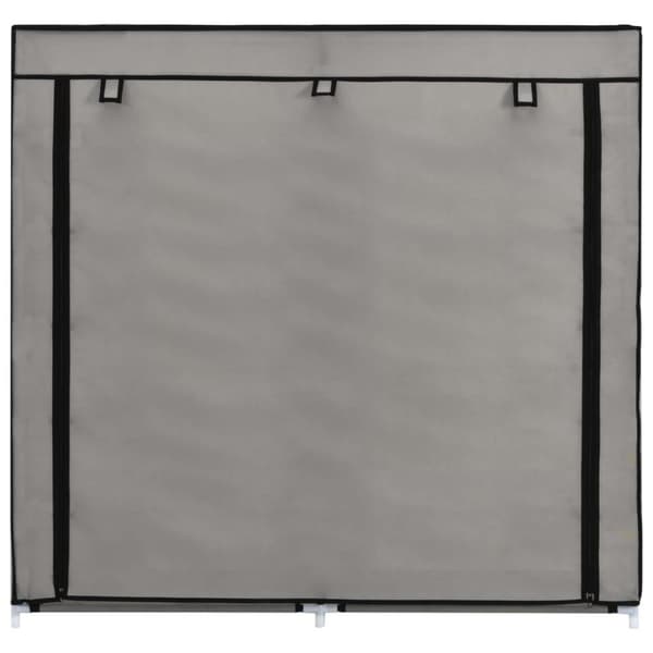 vidaXL Kenkäkaappi suojalla harmaa 115x28x110 cm kangas