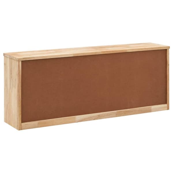 vidaXL Skobenk 94x20x38 cm heltre valnøtt