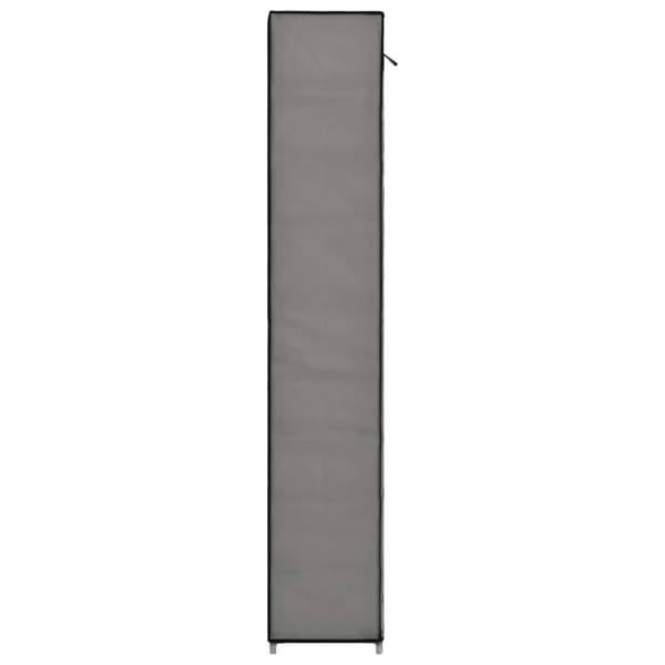 vidaXL Kenkäkaappi suojalla harmaa 57x29x162 cm kangas