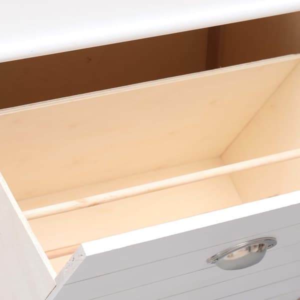 vidaXL skoskab 50 x 28 x 98 cm kejsertræ hvid