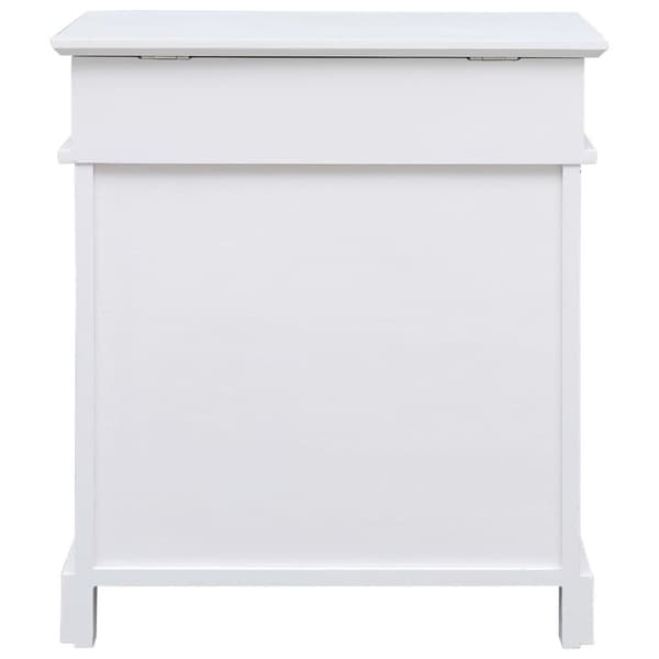 vidaXL skoskab 50 x 28 x 58 cm kejsertræ hvid
