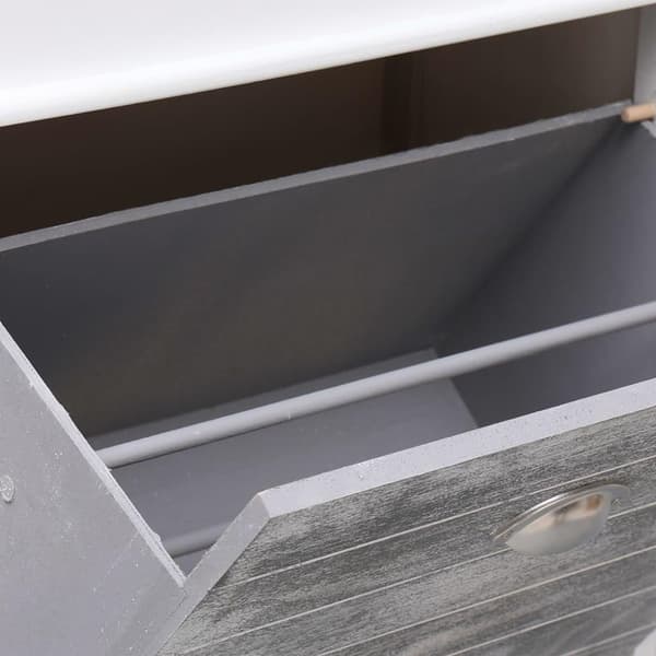 vidaXL Kenkäkaappi harmaa 50x28x98 cm keisaripuu
