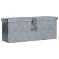 Miniatyrbilde 1 av 7: vidaXL Aluminiumsboks 48,5x14x20 cm sølv