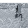 Miniatyrbild 4 av 6: vidaXL Förvaringslåda aluminium 110,5x38,5x40 cm silver
